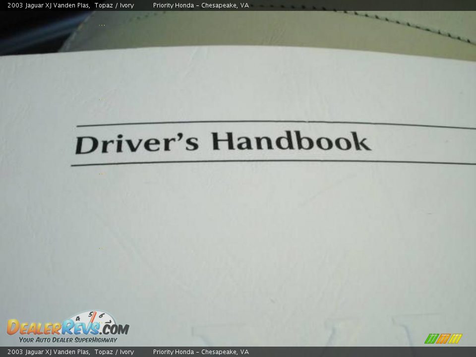 2003 Jaguar XJ Vanden Plas Topaz / Ivory Photo #25