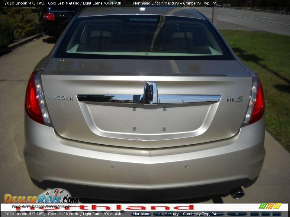 2010 Lincoln MKS FWD Gold Leaf Metallic / Light Camel/Olive Ash Photo #3