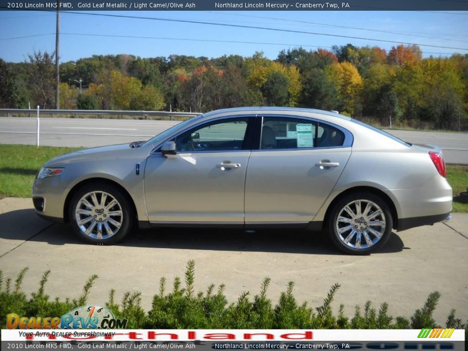 2010 Lincoln MKS FWD Gold Leaf Metallic / Light Camel/Olive Ash Photo #5