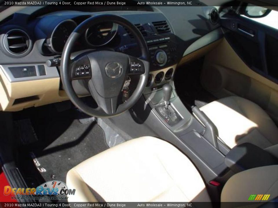 2010 Mazda MAZDA3 i Touring 4 Door Copper Red Mica / Dune Beige Photo #9