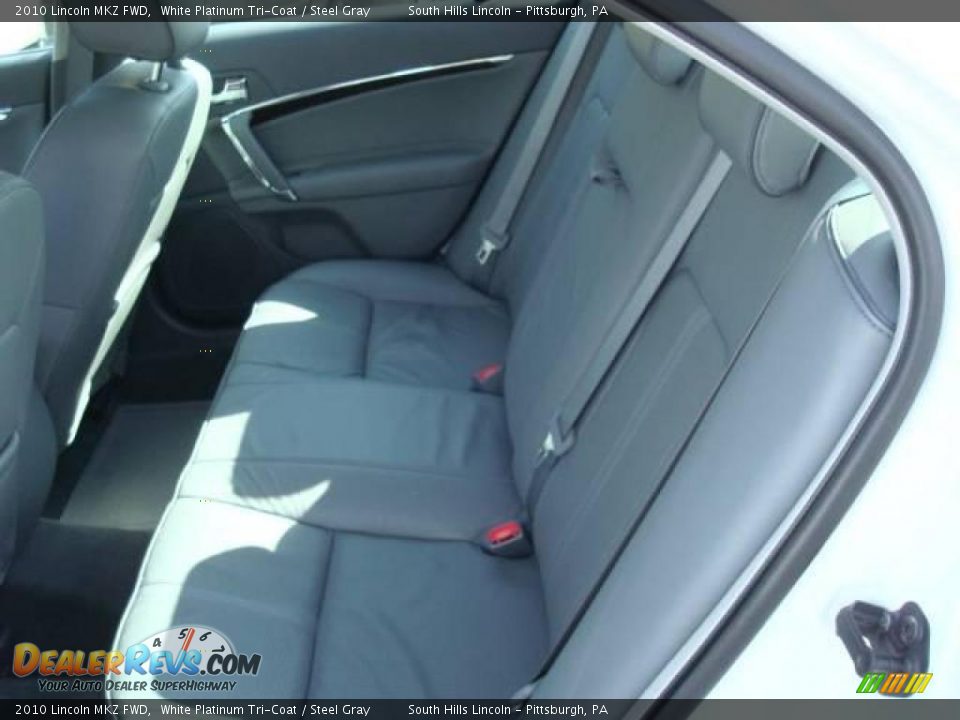 2010 Lincoln MKZ FWD White Platinum Tri-Coat / Steel Gray Photo #9