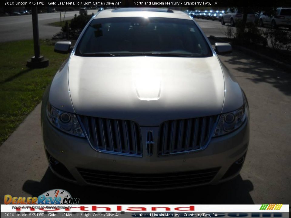 2010 Lincoln MKS FWD Gold Leaf Metallic / Light Camel/Olive Ash Photo #13