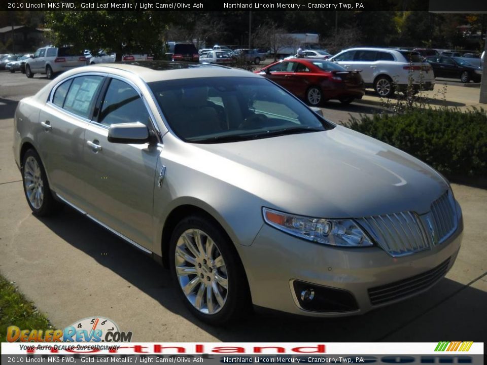 2010 Lincoln MKS FWD Gold Leaf Metallic / Light Camel/Olive Ash Photo #14