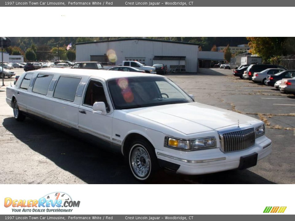 1997 Lincoln Town Car Limousine Performance White / Red Photo #3