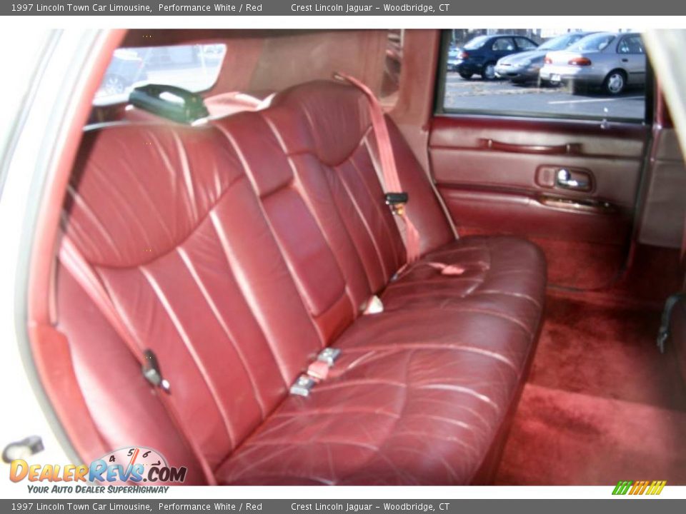 1997 Lincoln Town Car Limousine Performance White / Red Photo #18