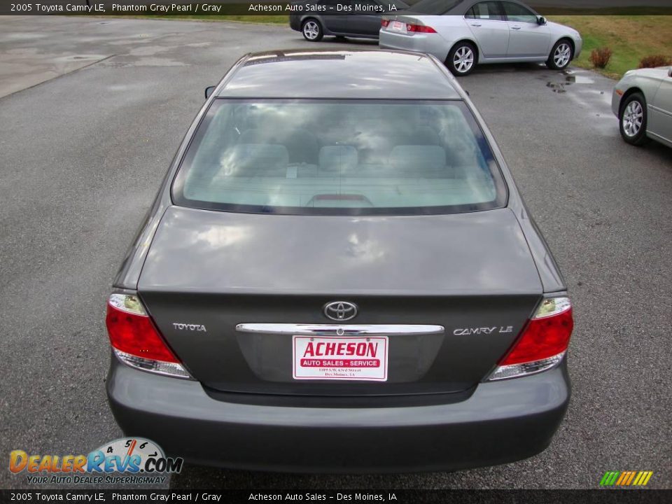 2005 Toyota Camry LE Phantom Gray Pearl / Gray Photo #5