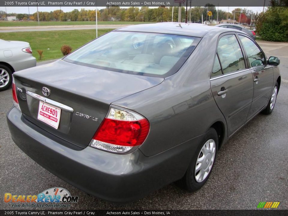 2005 Toyota Camry LE Phantom Gray Pearl / Gray Photo #6