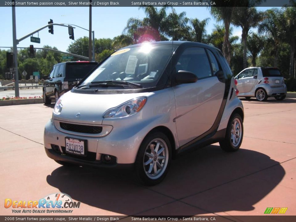 2008 Smart fortwo passion coupe Silver Metallic / Design Black Photo #1
