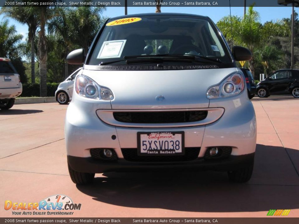 2008 Smart fortwo passion coupe Silver Metallic / Design Black Photo #2
