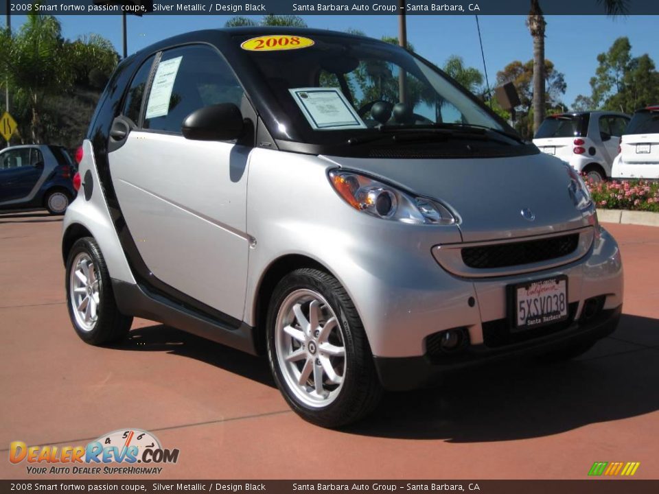 2008 Smart fortwo passion coupe Silver Metallic / Design Black Photo #3