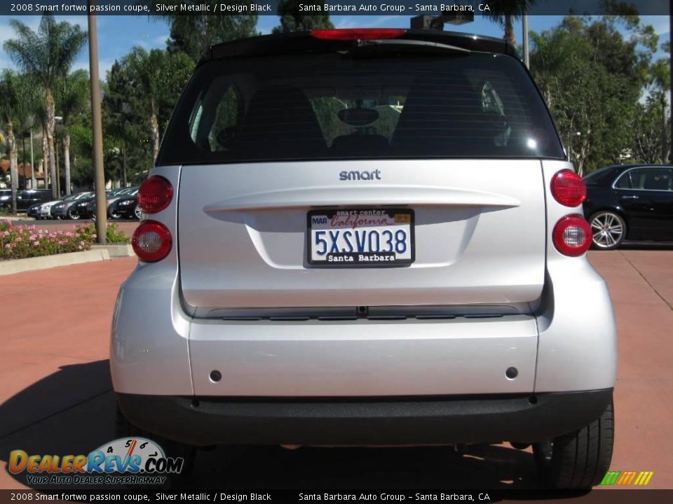 2008 Smart fortwo passion coupe Silver Metallic / Design Black Photo #5