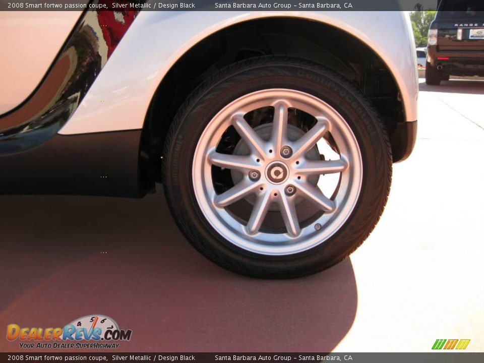 2008 Smart fortwo passion coupe Silver Metallic / Design Black Photo #7
