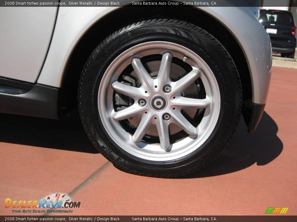 2008 Smart fortwo passion coupe Silver Metallic / Design Black Photo #9