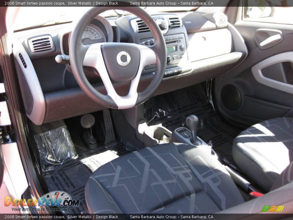 2008 Smart fortwo passion coupe Silver Metallic / Design Black Photo #12