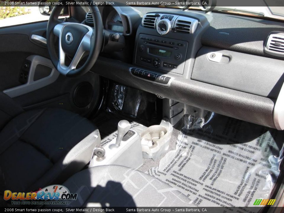 2008 Smart fortwo passion coupe Silver Metallic / Design Black Photo #14