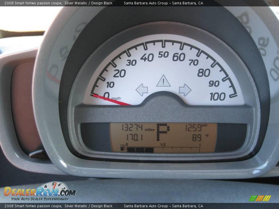 2008 Smart fortwo passion coupe Silver Metallic / Design Black Photo #15
