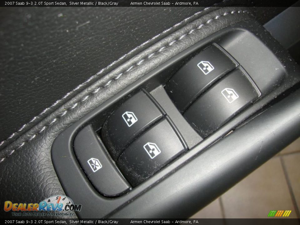 2007 Saab 9-3 2.0T Sport Sedan Silver Metallic / Black/Gray Photo #13