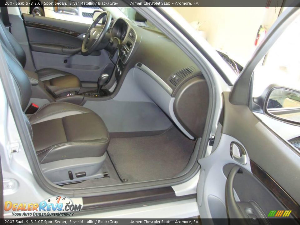 2007 Saab 9-3 2.0T Sport Sedan Silver Metallic / Black/Gray Photo #19