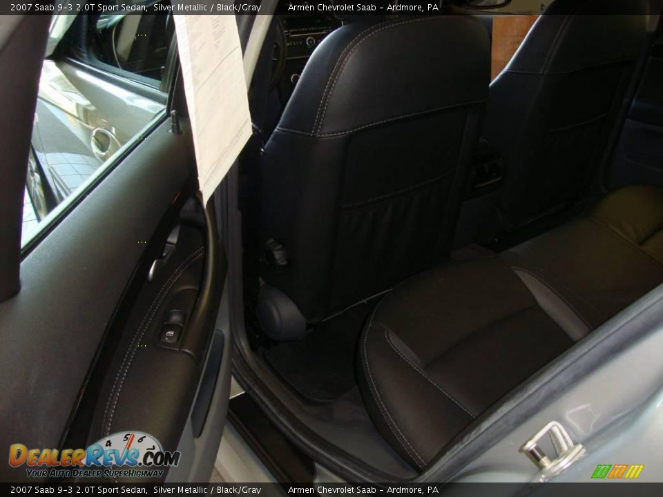 2007 Saab 9-3 2.0T Sport Sedan Silver Metallic / Black/Gray Photo #21