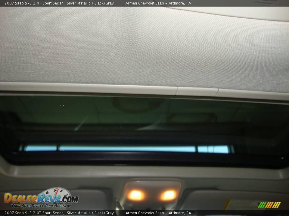 2007 Saab 9-3 2.0T Sport Sedan Silver Metallic / Black/Gray Photo #29