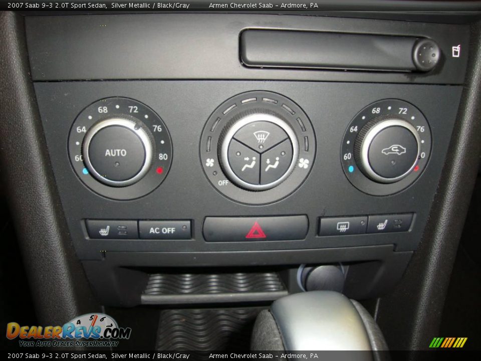2007 Saab 9-3 2.0T Sport Sedan Silver Metallic / Black/Gray Photo #33