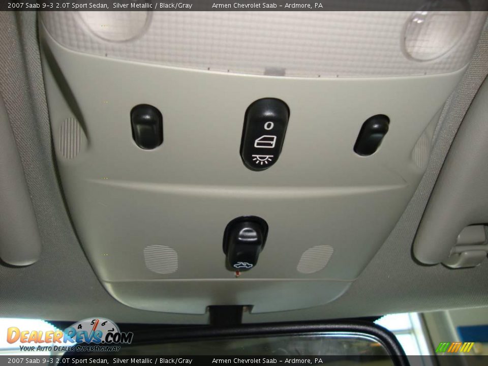 2007 Saab 9-3 2.0T Sport Sedan Silver Metallic / Black/Gray Photo #35