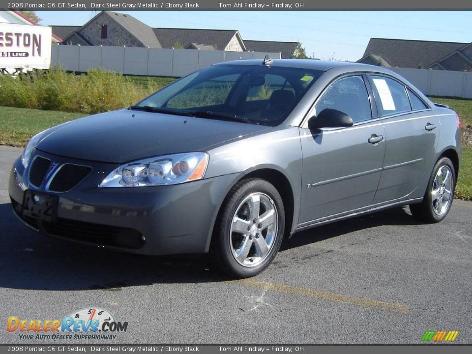 2008 Pontiac G6 GT Sedan Dark Steel Gray Metallic / Ebony Black Photo #1