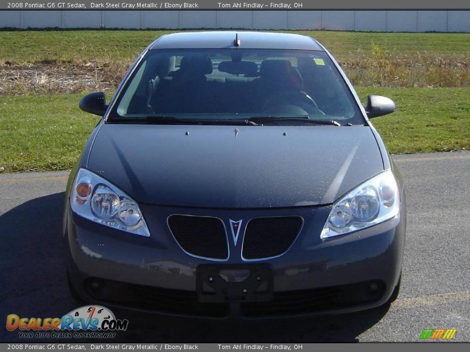 2008 Pontiac G6 GT Sedan Dark Steel Gray Metallic / Ebony Black Photo #8