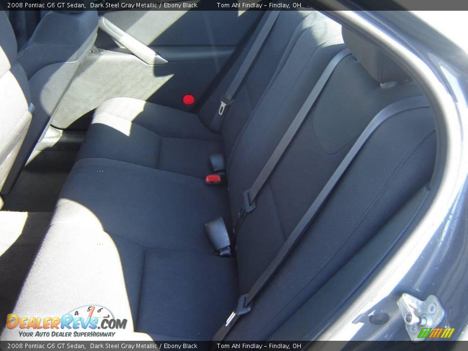 2008 Pontiac G6 GT Sedan Dark Steel Gray Metallic / Ebony Black Photo #10