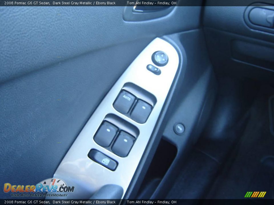2008 Pontiac G6 GT Sedan Dark Steel Gray Metallic / Ebony Black Photo #13