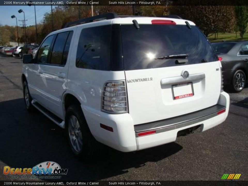 2006 Mercury Mountaineer Luxury AWD Oxford White / Camel Photo #2