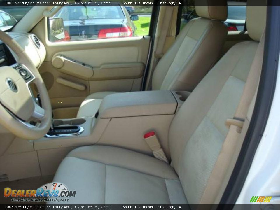 2006 Mercury Mountaineer Luxury AWD Oxford White / Camel Photo #8