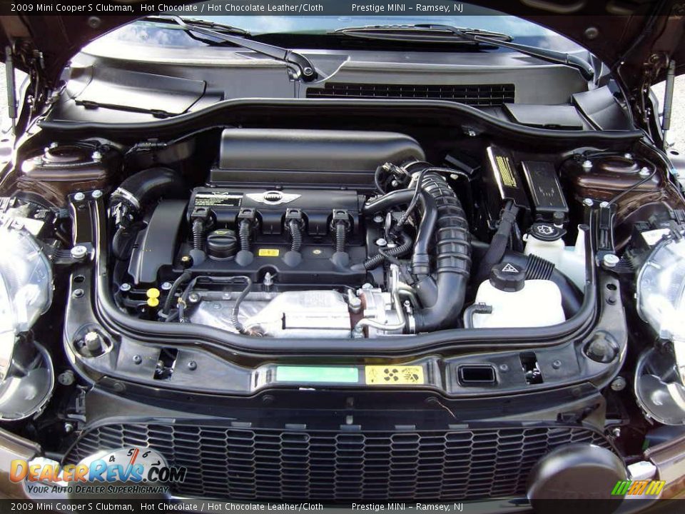 2009 Mini Cooper S Clubman Hot Chocolate / Hot Chocolate Leather/Cloth Photo #6