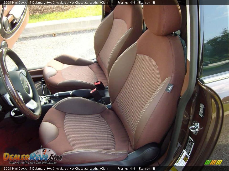 2009 Mini Cooper S Clubman Hot Chocolate / Hot Chocolate Leather/Cloth Photo #12
