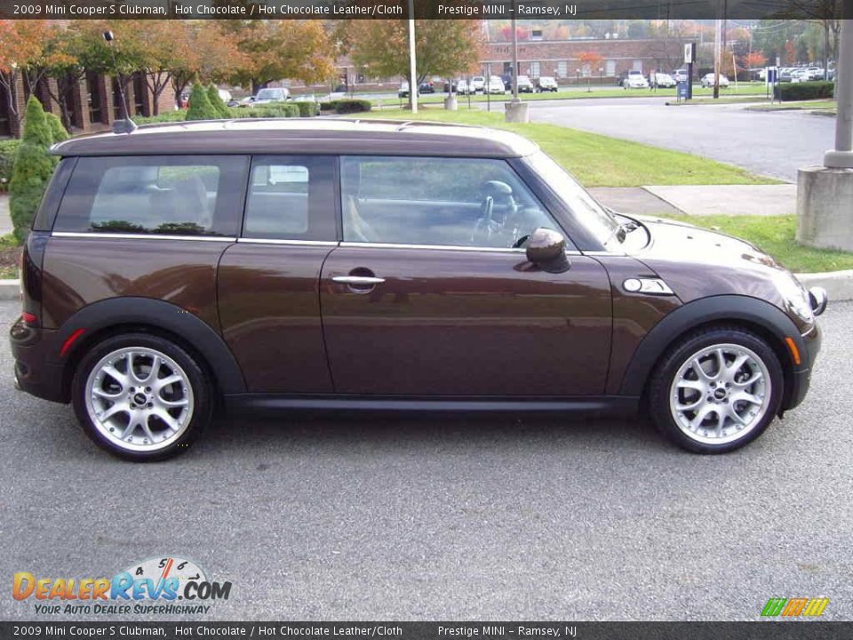 2009 Mini Cooper S Clubman Hot Chocolate / Hot Chocolate Leather/Cloth Photo #13