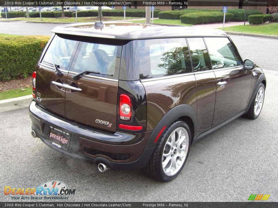 2009 Mini Cooper S Clubman Hot Chocolate / Hot Chocolate Leather/Cloth Photo #14