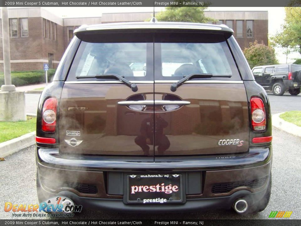 2009 Mini Cooper S Clubman Hot Chocolate / Hot Chocolate Leather/Cloth Photo #16