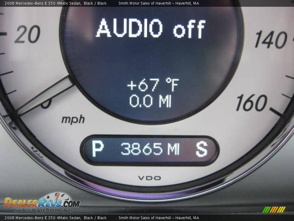 2008 Mercedes-Benz E 350 4Matic Sedan Black / Black Photo #2