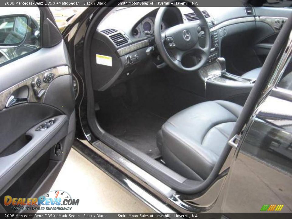 2008 Mercedes-Benz E 350 4Matic Sedan Black / Black Photo #4