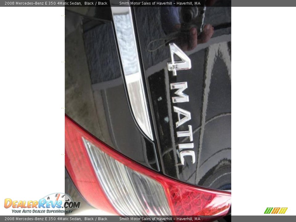 2008 Mercedes-Benz E 350 4Matic Sedan Black / Black Photo #5