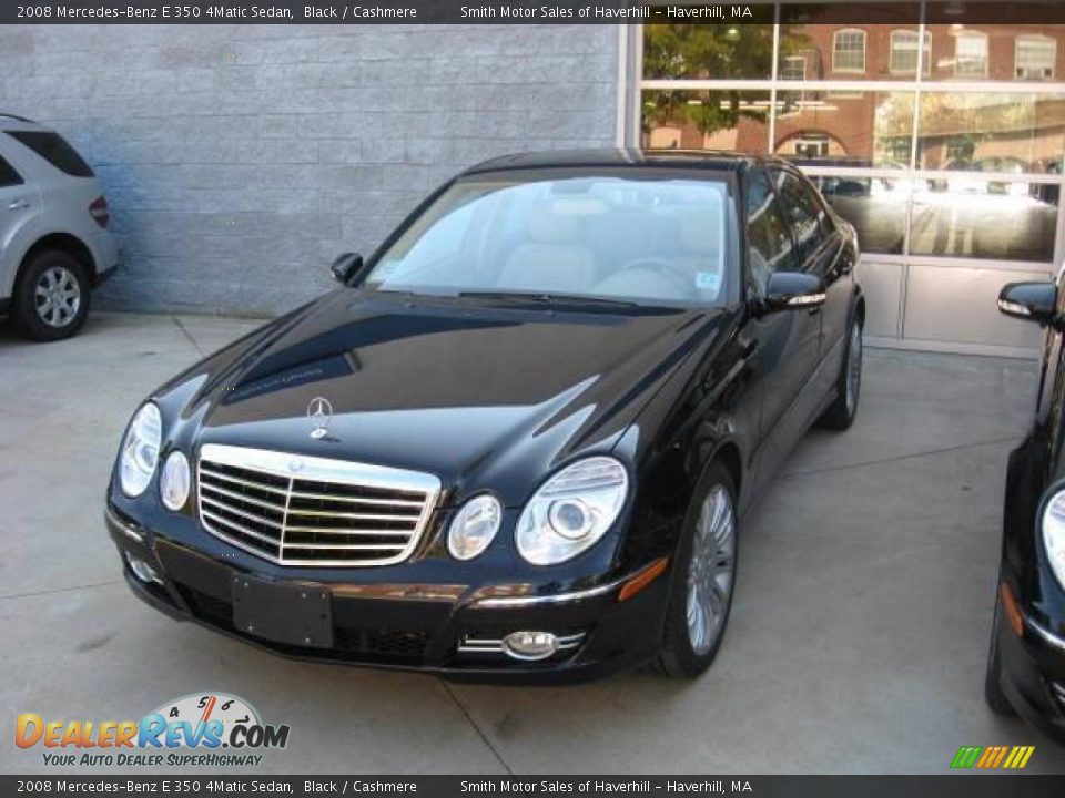 2008 Mercedes-Benz E 350 4Matic Sedan Black / Cashmere Photo #1