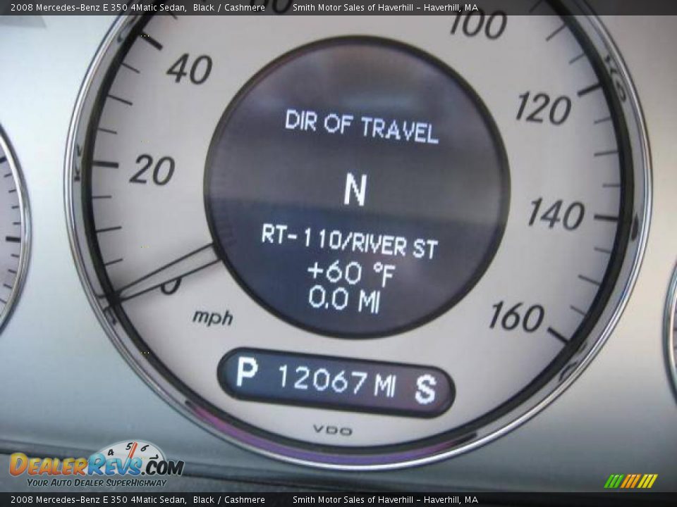 2008 Mercedes-Benz E 350 4Matic Sedan Black / Cashmere Photo #3