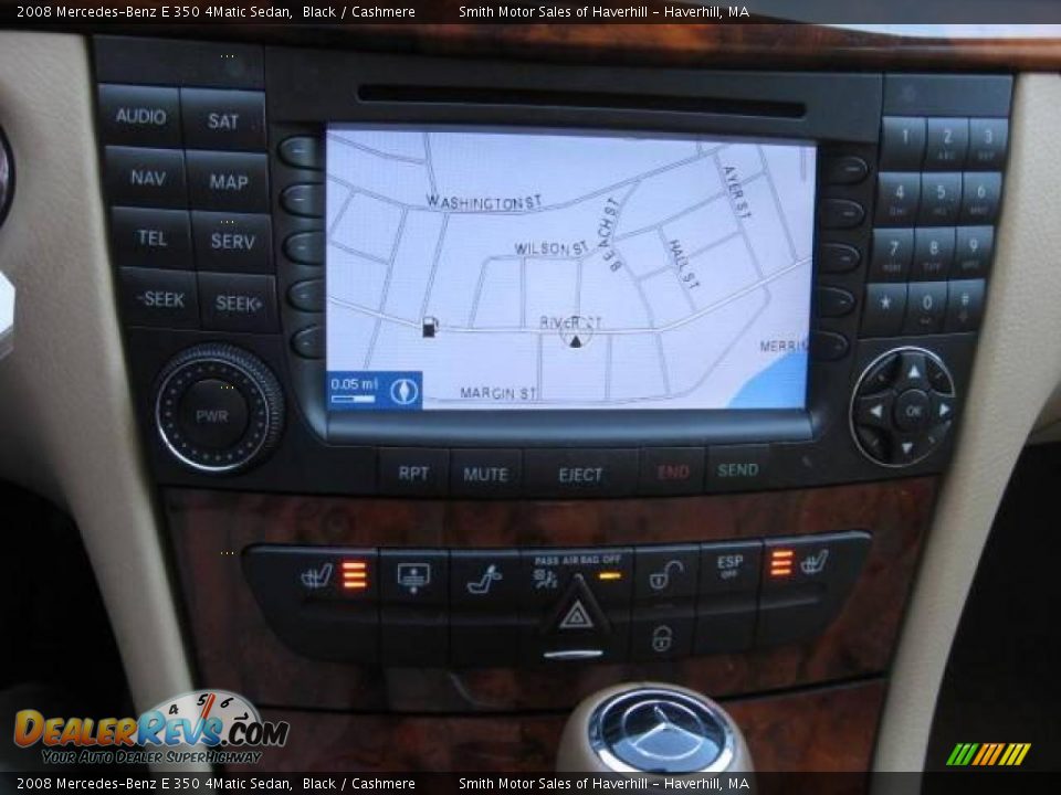 2008 Mercedes-Benz E 350 4Matic Sedan Black / Cashmere Photo #4