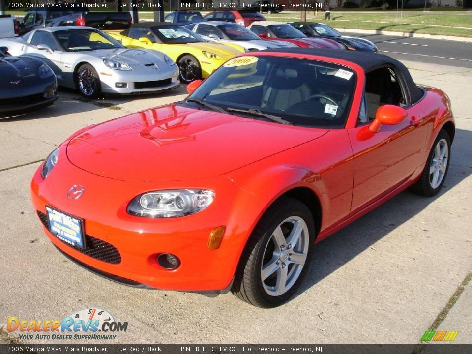 2006 Mazda MX-5 Miata Roadster True Red / Black Photo #1