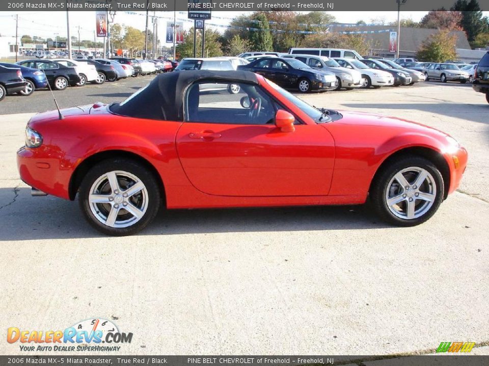 2006 Mazda MX-5 Miata Roadster True Red / Black Photo #3