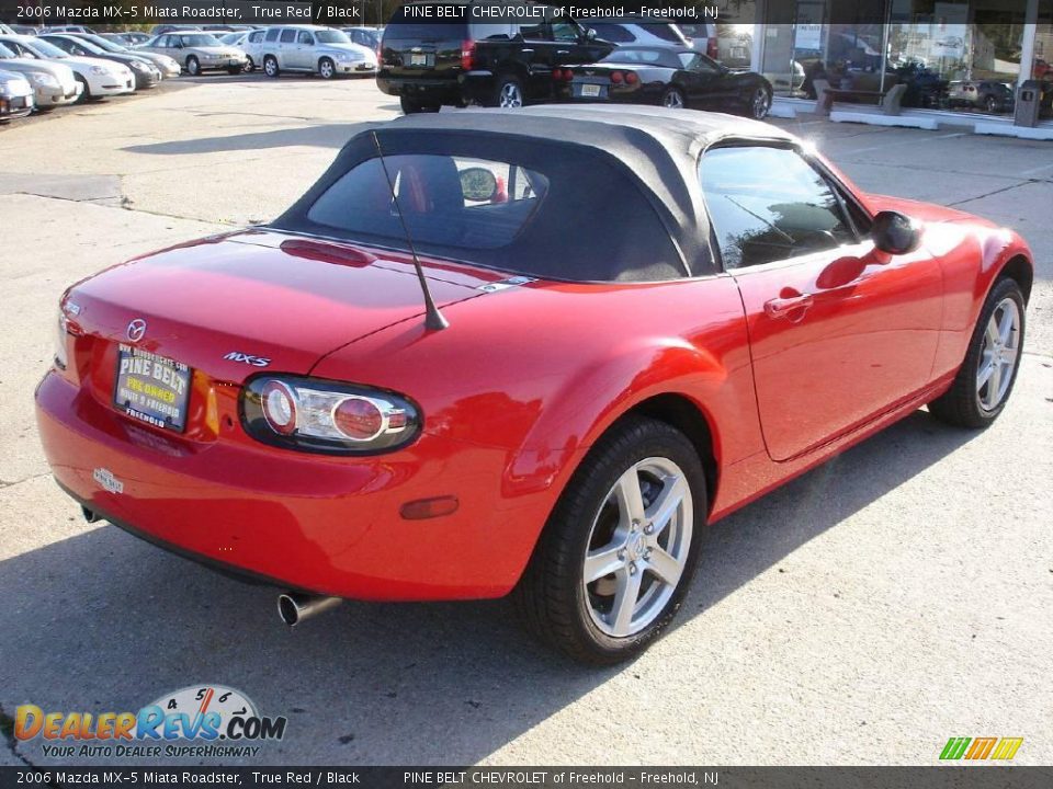2006 Mazda MX-5 Miata Roadster True Red / Black Photo #4
