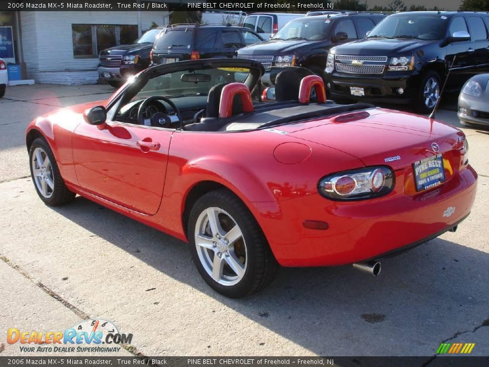 2006 Mazda MX-5 Miata Roadster True Red / Black Photo #7
