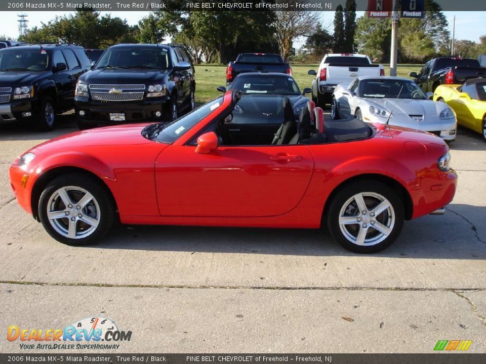 2006 Mazda MX-5 Miata Roadster True Red / Black Photo #8