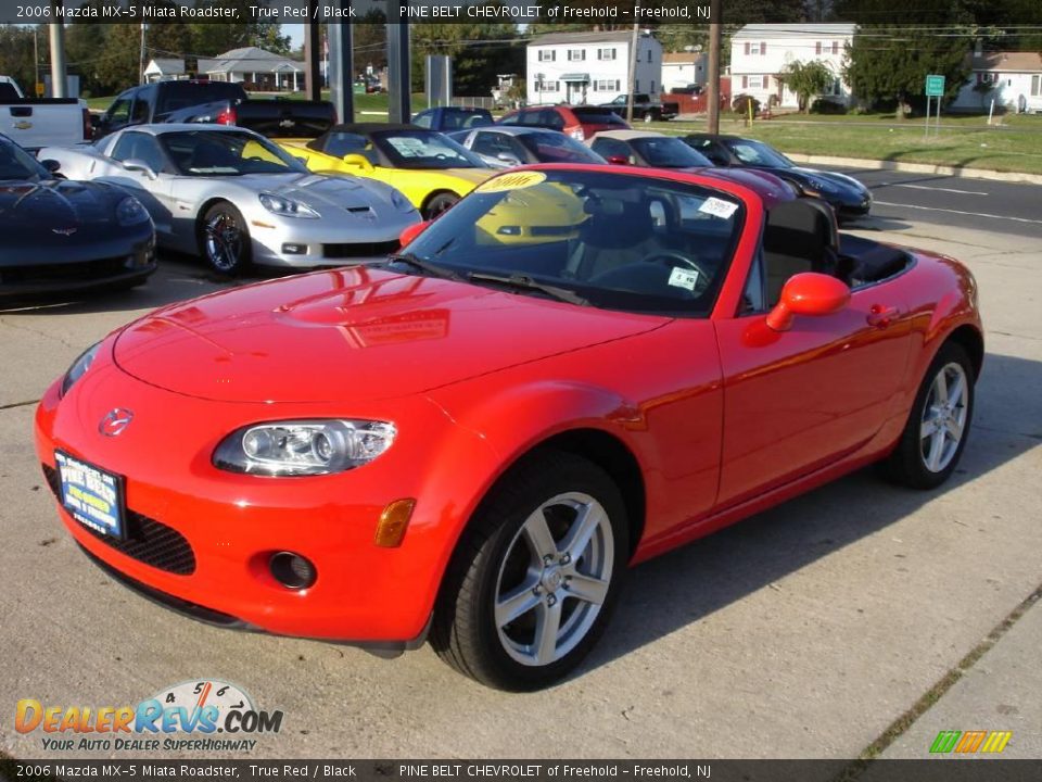 2006 Mazda MX-5 Miata Roadster True Red / Black Photo #9
