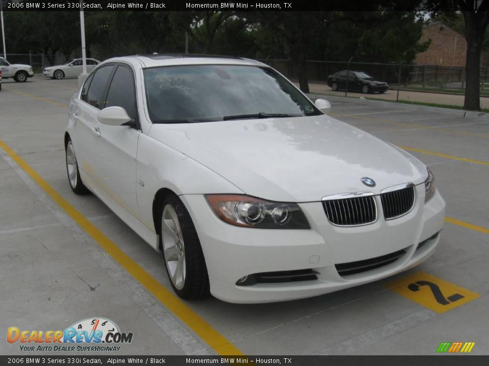 2006 BMW 3 Series 330i Sedan Alpine White / Black Photo #4